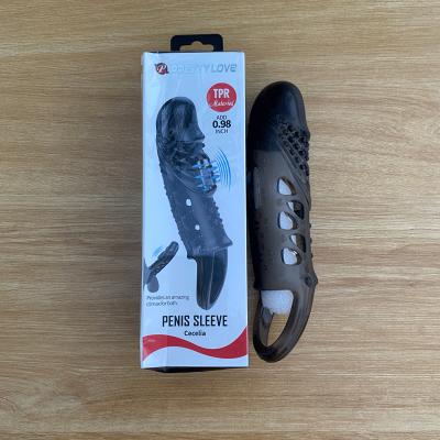 Bao cao su đôn dên Pretty Love Penis Sleeve nhiều bi có quay đeo rung thân