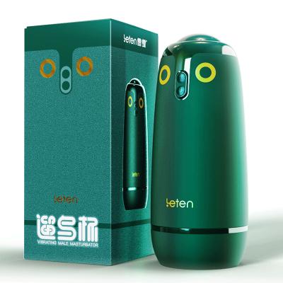 Cốc thủ dâm âm đạo giả cầm tay Leten Bird có rung nhỏ gọn kết nối app sang trọng