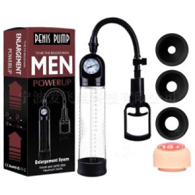 Máy tập dương vật cho nam bơm tay Penis Pump có đồng hồ cao cấp