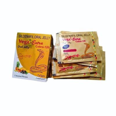 Thạch cường dương nam Sildenafil Oral Jelly Vega Extra Cobra 120mg Ấn Độ cực mạnh