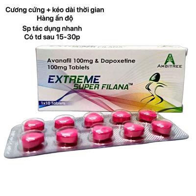 Thuốc cường dương nam Avanafil 100mg Extreme Super Pilana chính hãng Ấn Độ kéo dài thời gian