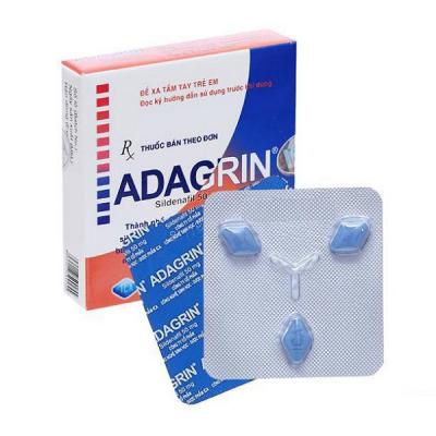 Viên uống Adagrin 50mg chống xuất tinh sớm làm cương dương kéo dài thời gian