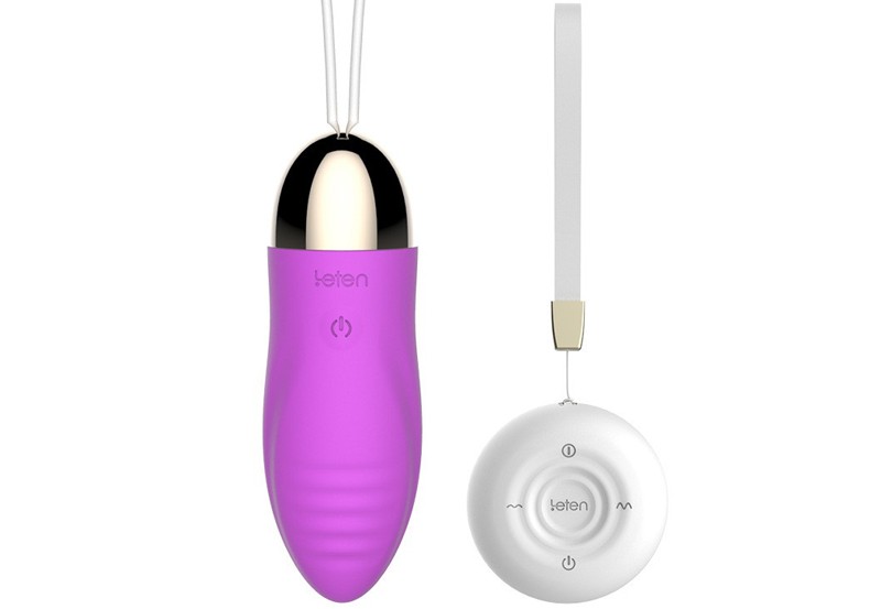 Trứng rung massage không dây sạc Usb Leten sử dụng chất liệu silicon siêu mềm an toàn cho người dùng