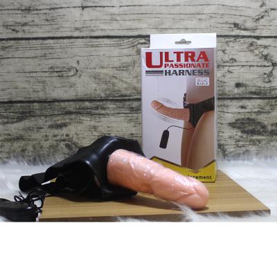 Dương vật giả dây đeo rỗng ruột có rung Ultra Passionate Harness size trung bình cho nam