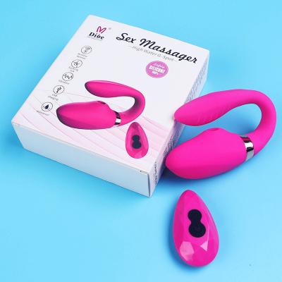 Trứng rung chữ C 2 đầu Dibe G - Spot rung thụt bú mút kết hợp điều khiển từ xa